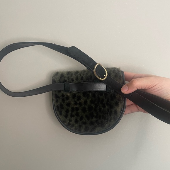 Yves Saint Laurent mini belt bag with clips bumbag fannypack leather Cheetah - Picture 7 of 7